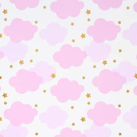 12" x 12" Pink Clouds Foil-Accented Cardstock Paper by Recollections™